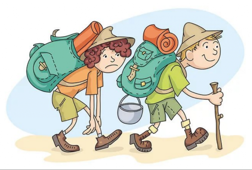 Идут два туриста