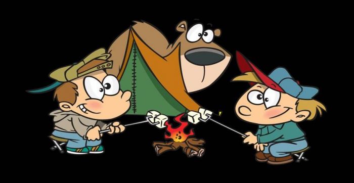 Вегетарианцы ночью у костра