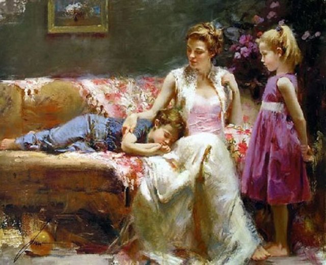 Картина "Спящий сынок"