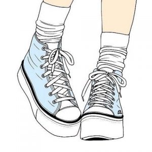 Голубые кеды