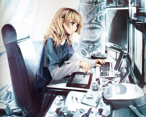 Отличница учит уроки