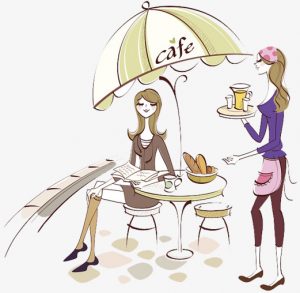 Девушки в кафе обсуждают питание в разгрузочные дни