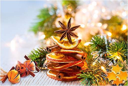 Апельсиновая елочка (подготовка к Новому году).