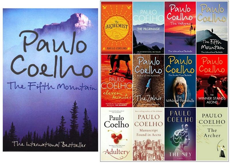 Пятая гора и другие книги Паоло Коэльо.